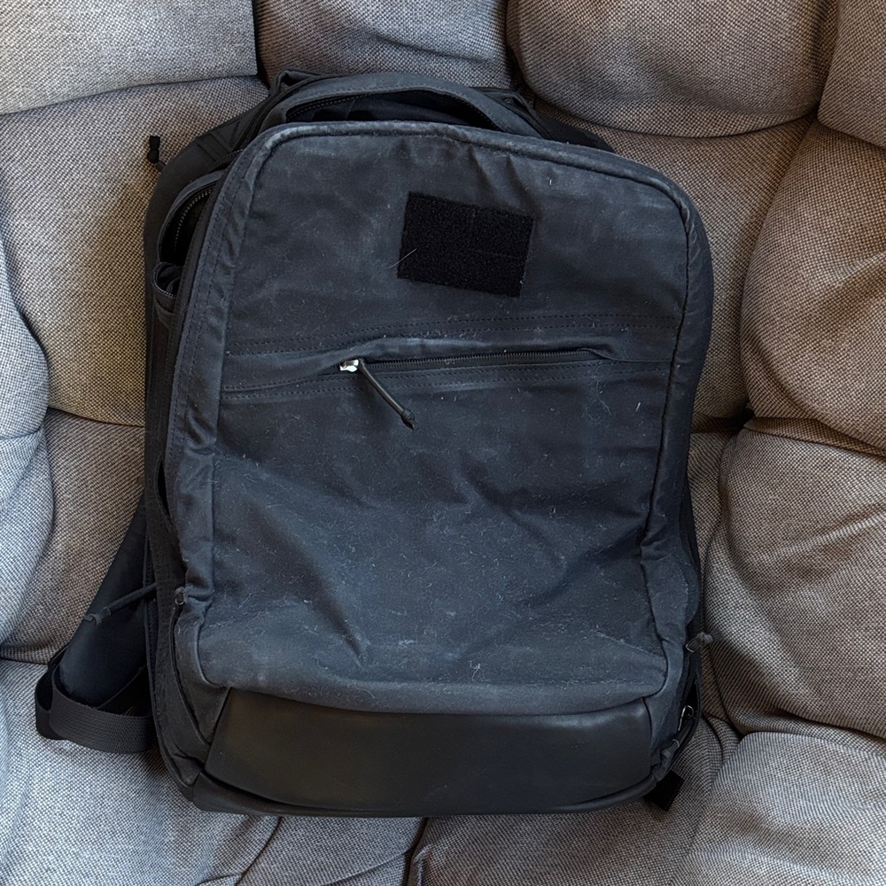 GoRuck Black GR2 Heritage Waxed Canvas with Leather Base 26L